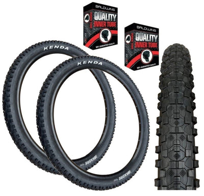 Kenda KADRE 27.5 x 2.60 BLACK Chunky Mountain Bike TYRE s TUBE s K-1027