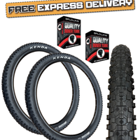 Kenda KADRE 27.5 x 2.60 BLACK Chunky Mountain Bike TYRE s TUBE s K-1027