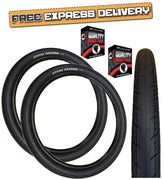 Kenda PAVERIA 700 x 35c (35-622) Slick Road Hybrid Bike TYREs TUBEs