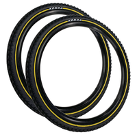 KENDA 26 x 2.10 Off Road Mountain Bike Black Yellow Stripes TYRE s TUBE s