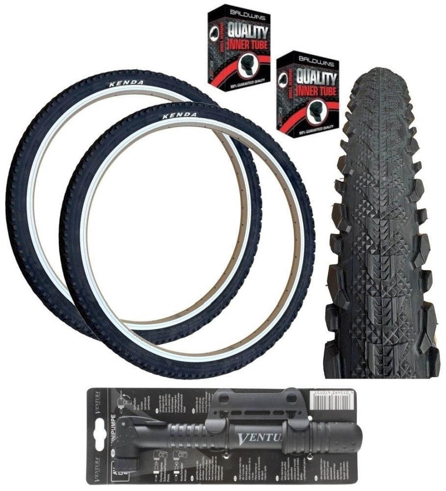 Kenda 26 x 2.0 KOBRA Semi Slick K-885 + FREE MINI PUMP
