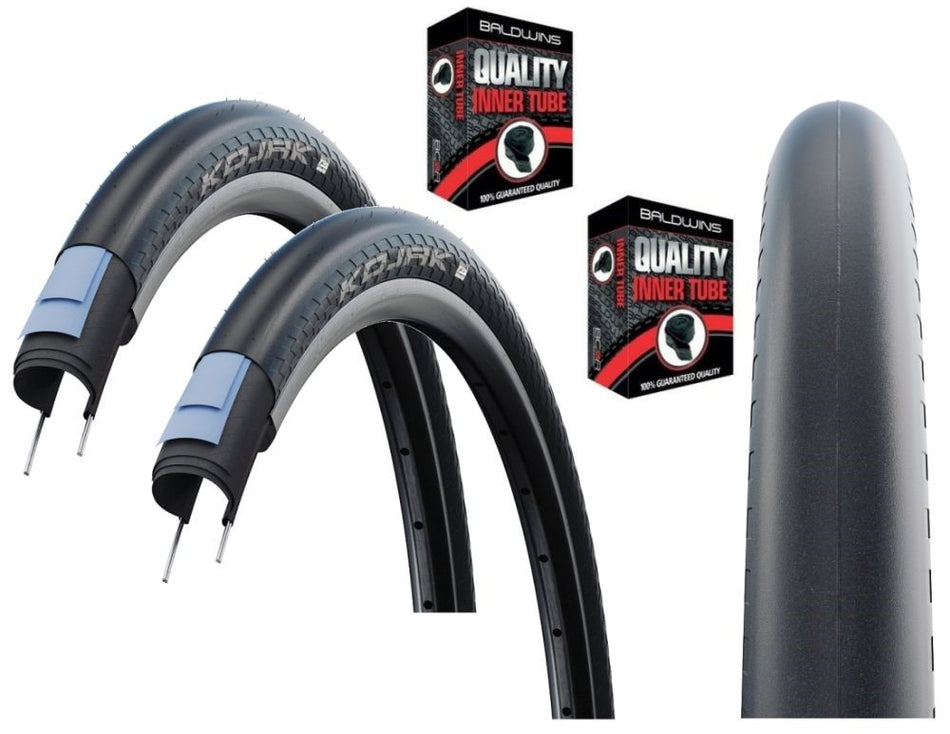 Schwalbe Kojak 16 x 1-1/4 Black Slick Folding Bike TYRE s TUBE s