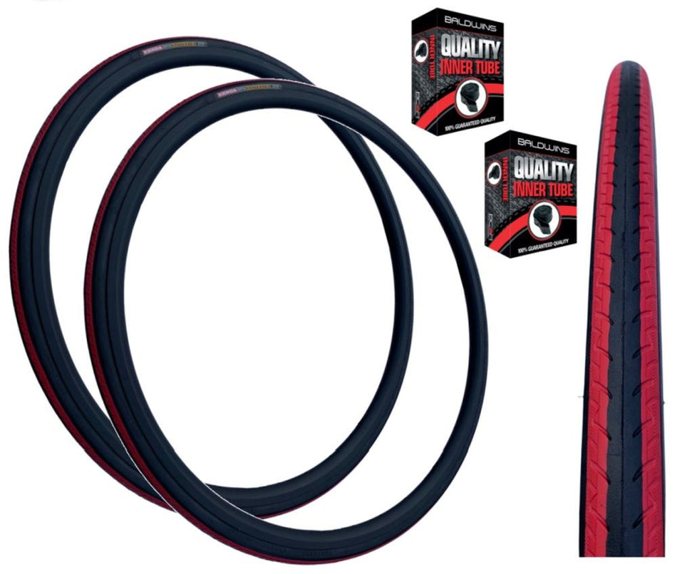 Kenda KONTENDER 700 x 23c Red Stripes K-196