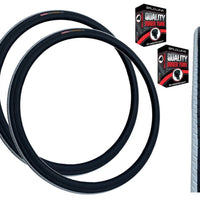 KENDA KONTENDER 700 x 23c WHITE STRIPES Road Racing Bike TYREs TUBEs