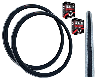 KENDA KONTENDER 700 x 23c WHITE STRIPES Road Racing Bike TYREs TUBEs