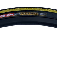 KENDA KONTENDER 700 x 23c YELLOW STRIPES Road Racing Bike TYREs TUBEs