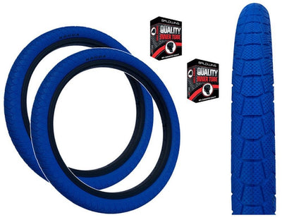 KENDA KRACKPOT 20 x 1.95 BLUE Kids BMX Bike Freestyle Street TYREs TUBEs K-90