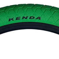 KENDA KRACKPOT 20 x 1.95 GREEN Kids BMX Bike Freestyle Street TYREs TUBEs K-90