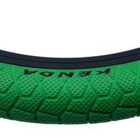 KENDA KRAKPOT 20 x 1.95 GREEN Kids BMX Bike Freestyle Street TYREs TUBEs K-90