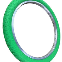 KENDA KRACKPOT 20 x 1.95 GREEN Kids BMX Bike Freestyle Street TYREs TUBEs K-90