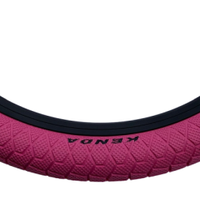 KENDA KRAKPOT 20 x 1.95 PINK Kids BMX Bike Freestyle Street TYREs TUBEs K-90