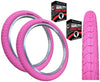 KENDA KRACKPOT 20 x 1.95 PINK Kids BMX Bike Freestyle Street TYREs TUBEs K-90