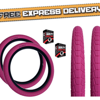 KENDA KRAKPOT 20 x 1.95 PINK Kids BMX Bike Freestyle Street TYREs TUBEs K-90