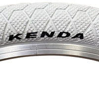 KENDA KRACKPOT 20 x 1.95 WHITE Kids BMX Bike Freestyle Street TYREs TUBEs K-90