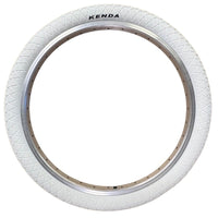KENDA KRACKPOT 20 x 1.95 WHITE Kids BMX Bike Freestyle Street TYREs TUBEs K-90