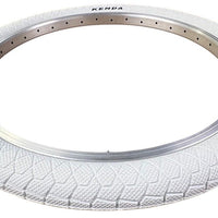KENDA KRACKPOT 20 x 1.95 WHITE Kids BMX Bike Freestyle Street TYREs TUBEs K-90