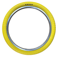 KENDA KRACKPOT 20 x 1.95 YELLOW Kids BMX Bike Freestyle Street TYREs TUBEs K-90