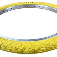 KENDA KRACKPOT 20 x 1.95 YELLOW Kids BMX Bike Freestyle Street TYREs TUBEs K-90