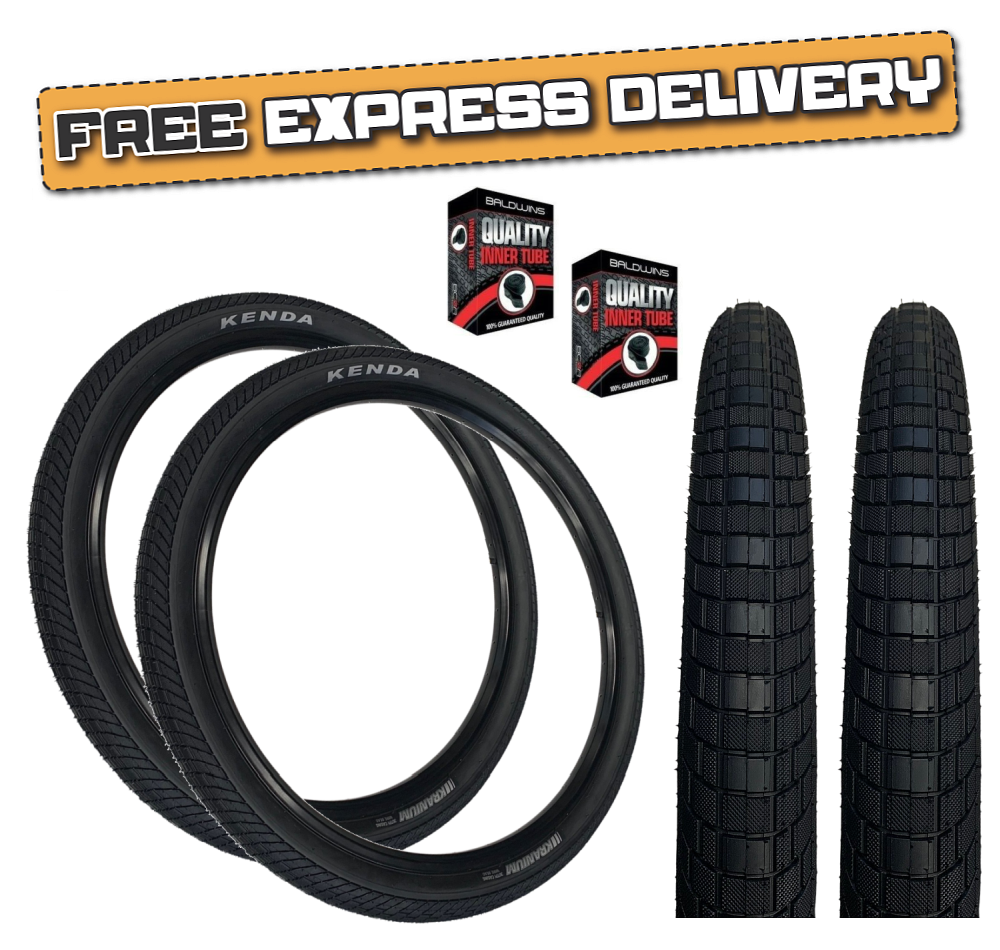 Kenda KRANIUM 26 x 2.1 Mountain Bike Slick Smooth Road TYREs TUBEs