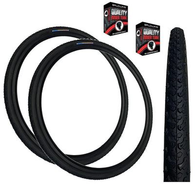 Kenda Kross Cyclo 700 x 35c Hybrid Trekking Off Road Knobby Bike TYREs TUBEs