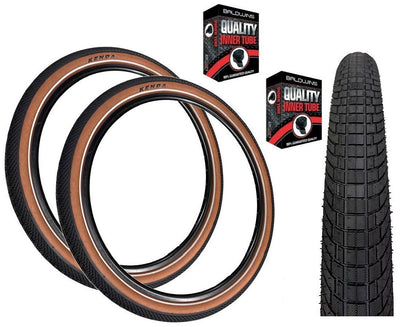 Kenda KWICK SPORT COFFEE 27.5 x 2.40 K-Shield Puncture Protect Bike TYREs TUBEs