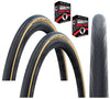 Schwalbe LUGANO 700 x 25c TAN AMBER WALL Slick Road Racing Bike TYREs / TUBEs