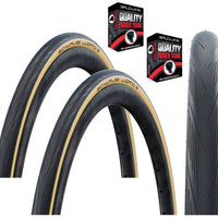 Schwalbe LUGANO 700 x 25c TAN AMBER WALL Slick Road Racing Bike TYREs / TUBEs