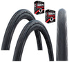 Schwalbe LUGANO 700 x 23c BLACK Slick Road Racing Bike TYRE s TUBE s