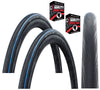Schwalbe LUGANO 700 x 25c BLUE STRIPE Slick Road Racing Bike TYREs / TUBEs