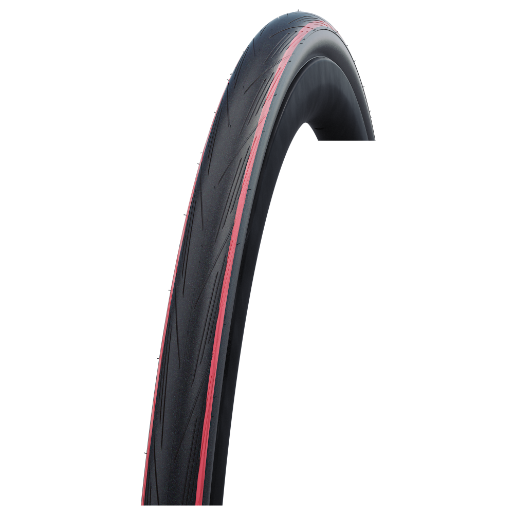 Schwalbe LUGANO 700 x 25c RED STRIPES Slick Road Racing Bike TYRE s TU Baldwins Cycles Ltd