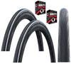 Schwalbe LUGANO 700 x 25c WHITE STRIPE Slick Road Racing Bike TYREs / TUBEs