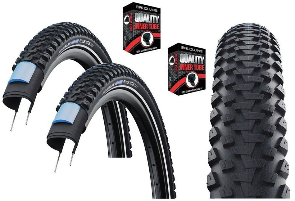 Schwalbe MARATHON PLUS MTB 26 x 2.10 Bike Tyre BLACK