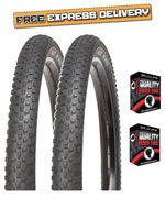 KUJO 20 x 4.0 Fat Bike Knobby Tread BLACK TYREs TUBEs