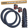 Baldy's PANTHER 18 x 1.95 BLACK Chunky Mountain Bike TYRE s TUBE s