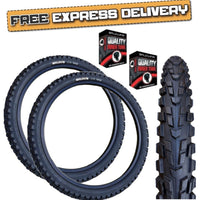 Baldy's PANTHER 18 x 1.95 BLACK Chunky Mountain Bike TYRE s TUBE s