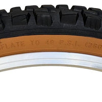 Baldy's PANTHER 18 x 1.95 BROWN WALL Chunky Mountain Bike TYRE s TUBE s