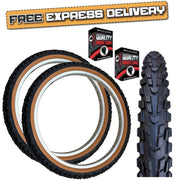 Baldy's PANTHER 20 x 1.95 BROWN WALL Chunky Mountain Bike TYRE s TUBE s