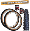 Baldy's PANTHER 16 x 1.95 BROWN WALL Chunky Mountain Bike TYRE s TUBE s