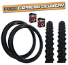 Kenda 26 x 1.95 Mountain Bike TYREs TUBEs Off Road MTB Bike Knobby Tread Black