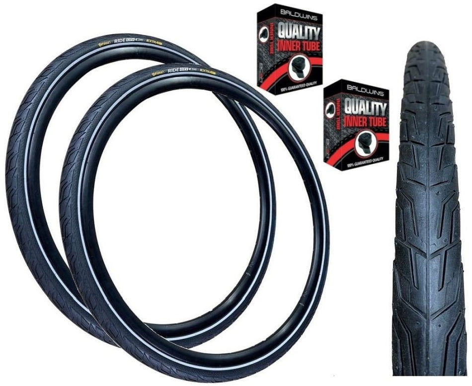 Continental RIDE CITY 700 x 45c (28 x 1.75) Hybrid Bike Tyre BLACK