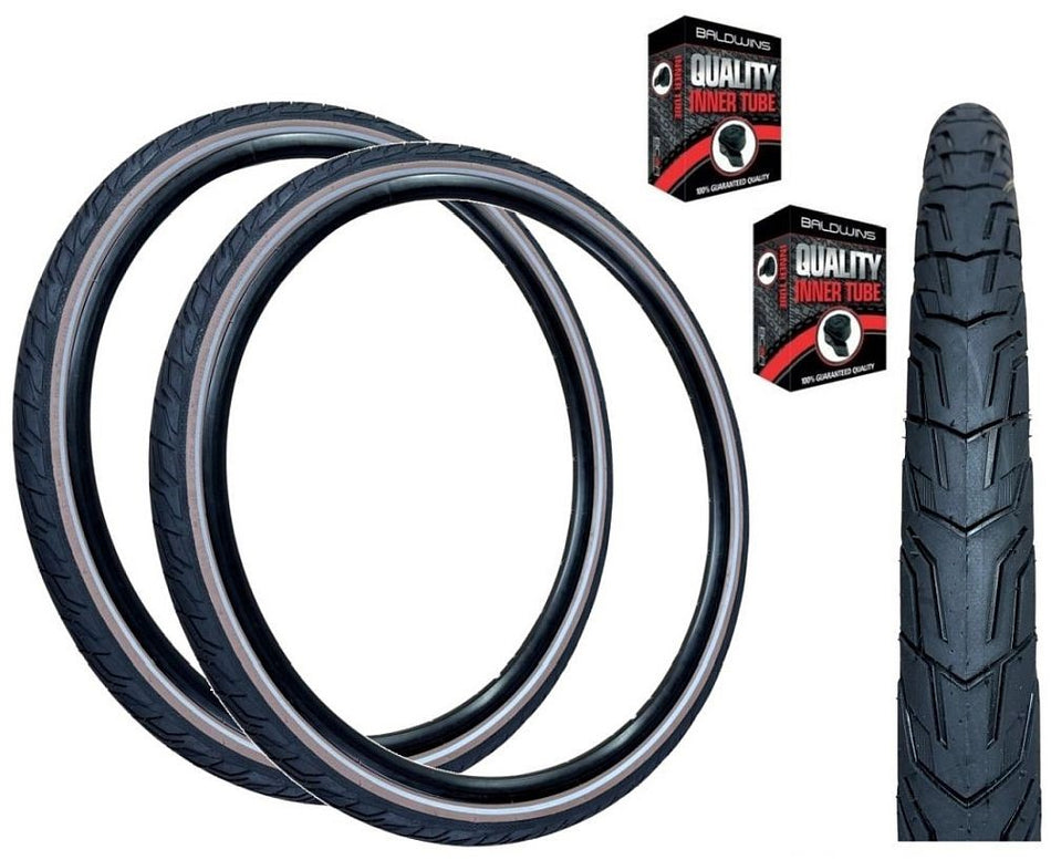 Continental RIDE CITY 700 x 42c Hybrid Bike Tyre BROWN WALL