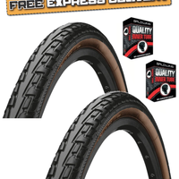 Continental RIDE TOUR 700 x 45c 28 x 1.75 BROWN WALL City Road Bike TYREs TUBEs