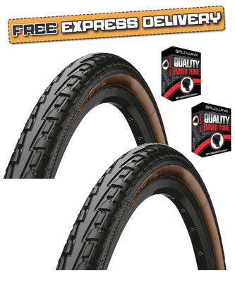 Continental RIDE TOUR 700 x 45c 28 x 1.75 BROWN WALL City Road Bike TYREs TUBEs