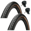 Continental RIDE TOUR 700 x 45c 28 x 1.75 BROWN WALL City Road Bike TYREs TUBEs