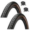 Continental RIDE TOUR 700 x 35c BROWN WALL Hybrid City Road Bike TYREs TUBEs