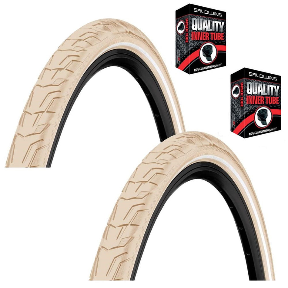 Continental RIDE TOUR 26 x 1.75 Hybrid / MTB Bike Tyre CREAM