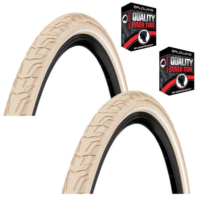 Continental RIDE TOUR 26 x 1.75 CREAM Mountain Bike Road TYREs TUBEs