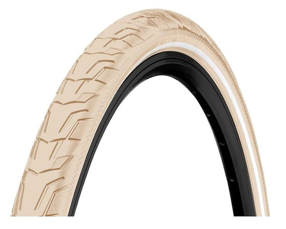 Continental RIDE TOUR 26 x 1.75 Hybrid / MTB Bike Tyre CREAM