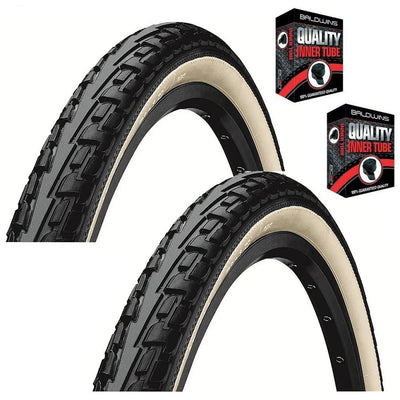 Continental RIDE TOUR 26 x 1.75 WHITE WALL Mountain Bike Road TYREs TUBEs