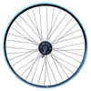 Baldy's 6 Speed 700c Hybrid / Trekking Bike Rear Wheel BLACK Quick Release Hub